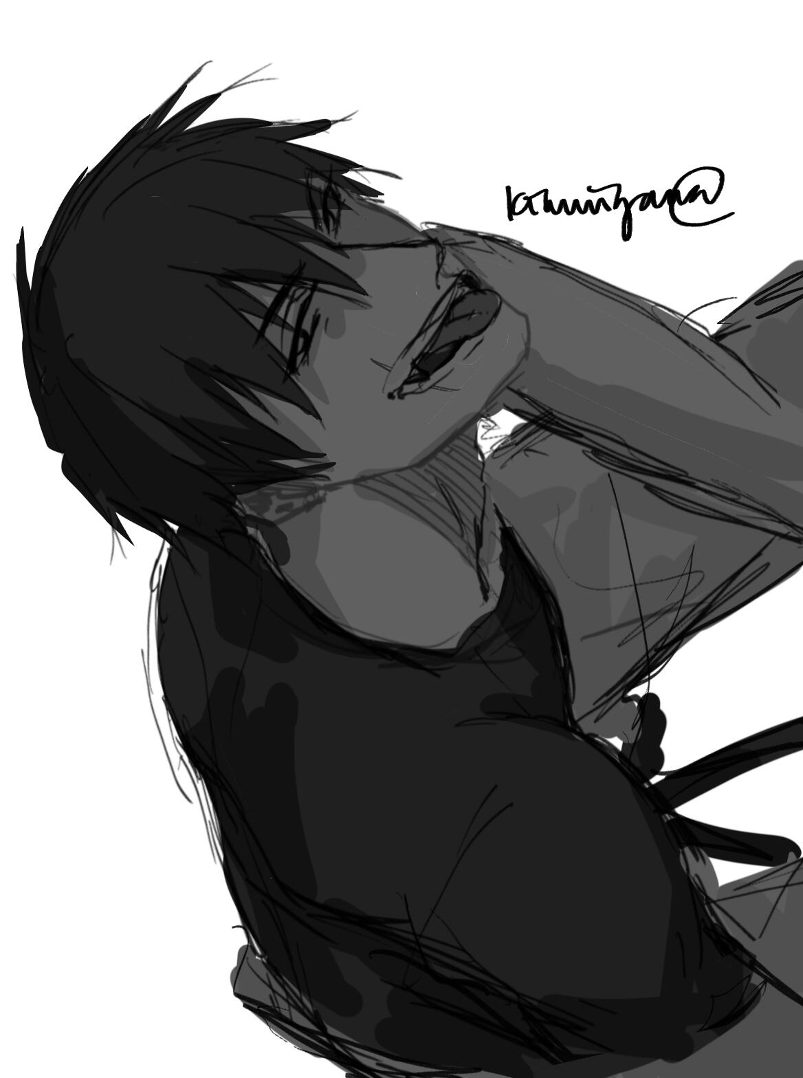 Half body (rough shade).