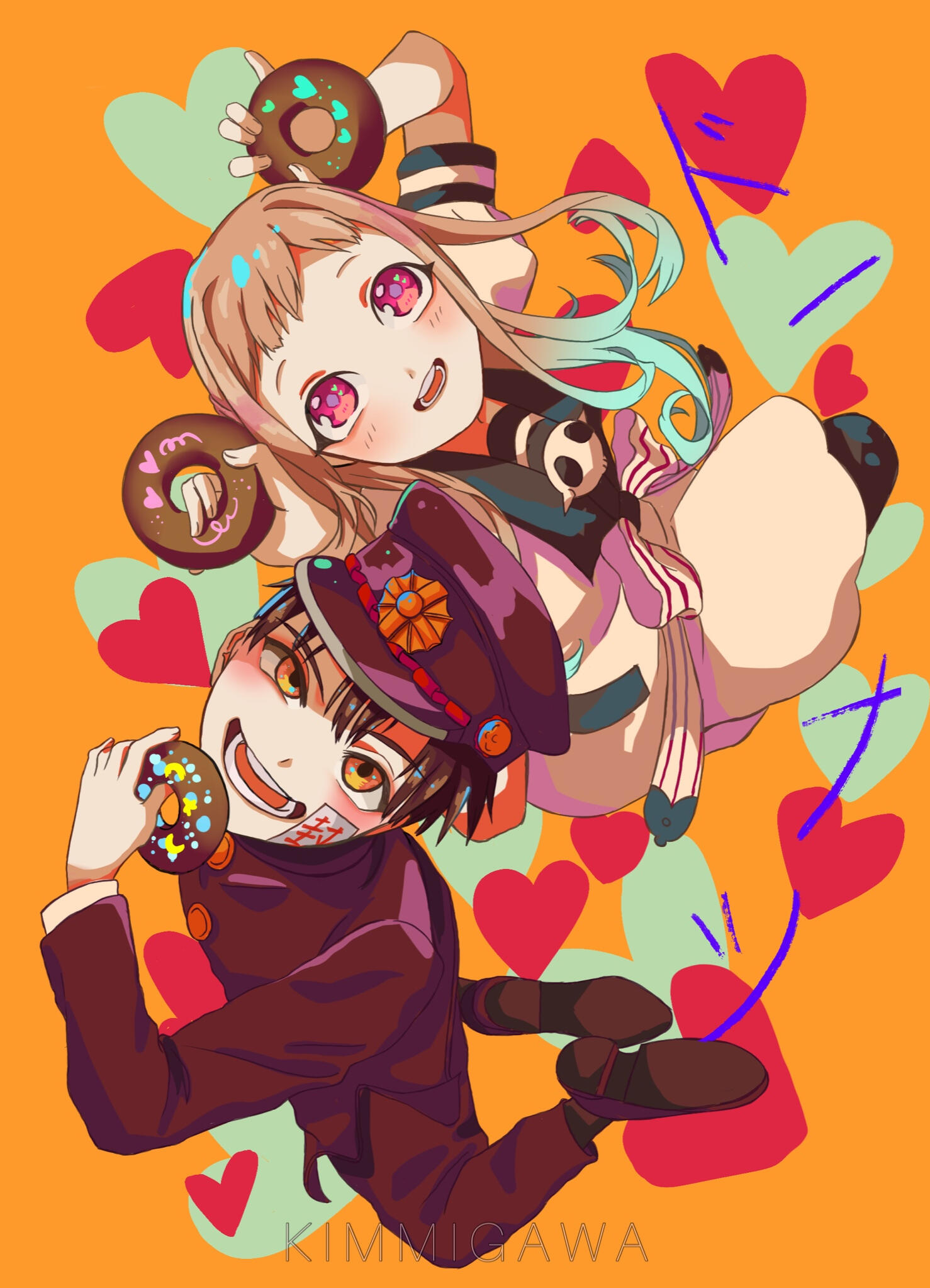 Full body + simple background.